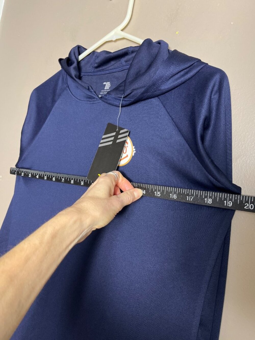 NWT TBY Performance Hoodie Navy UPF 50+ Outdoor Gorpcore Poly Unisex Mens S - Picture 5 of 6